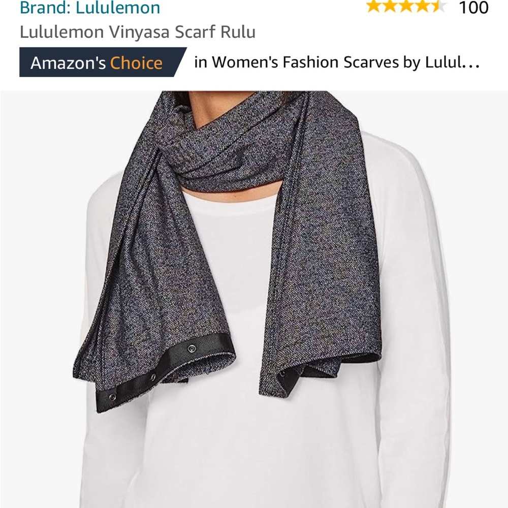Lululemon rulu vinyasa scarf in Herringbone